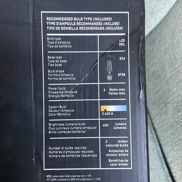 NEW ARTIKA 3-light vanity light  CARTER - Picture 7 of 9